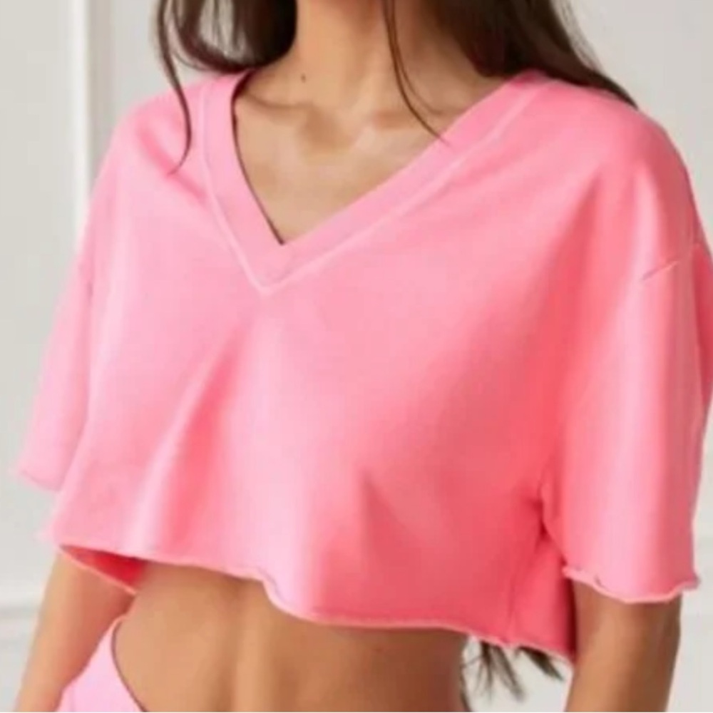 urban outfitters out from under hot pink v neck